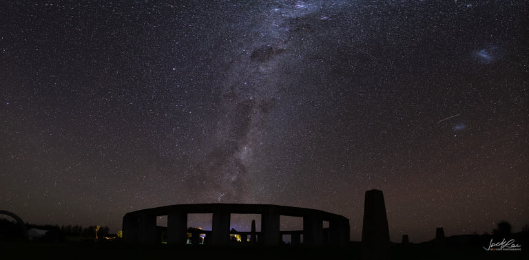 Henge and Milky Way at distance